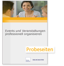 Probeseiten Fachbroschüre Events und Veranstaltungen professionell organisieren