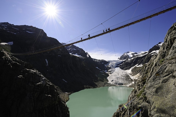 Das Bild zeigt die Triftbrücke