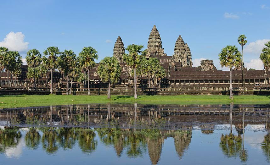 Das Bild zeigt die Tempelanlage Angkor Wat