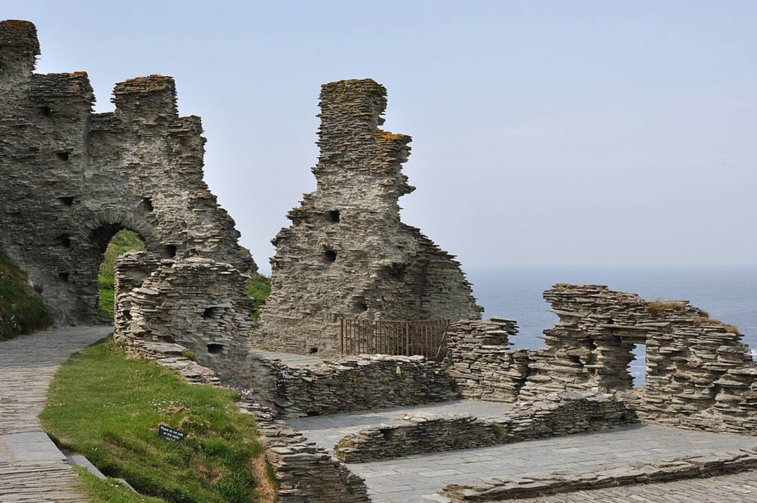 Alter Mauer des Tintagel Castle