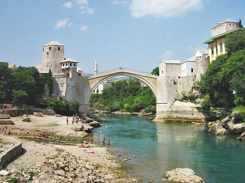 Alte Brücke (Bos. Stari Most) in Mostar